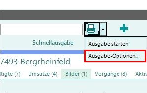 Ausgabe-Optionen auswählen klein